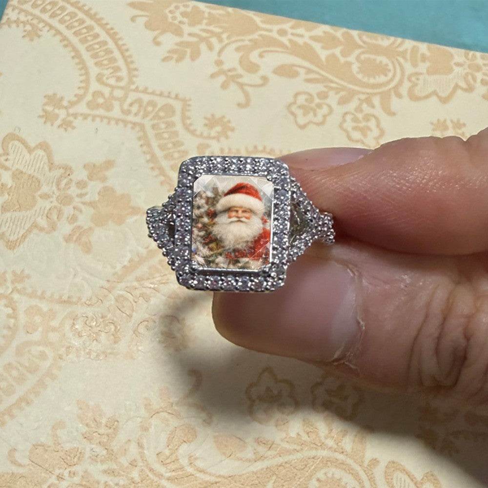 Square Santa Claus Ring