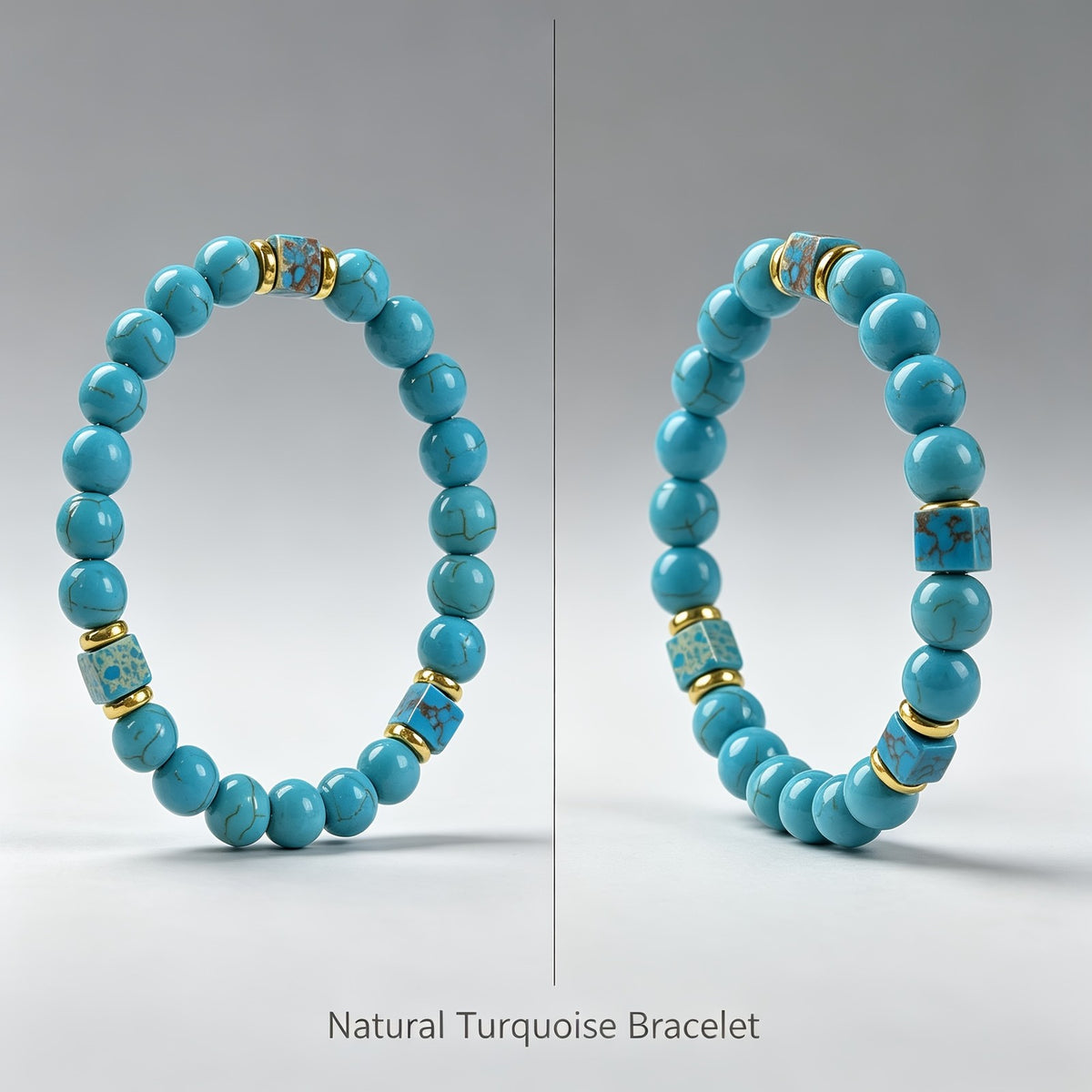 Turquoise Square Spacer Bracelet