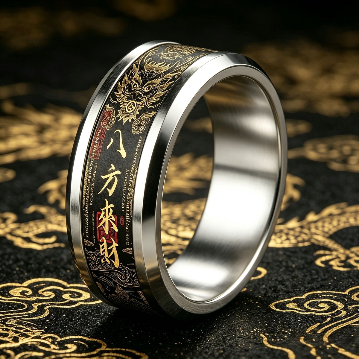 Dragon Octagonal Ring