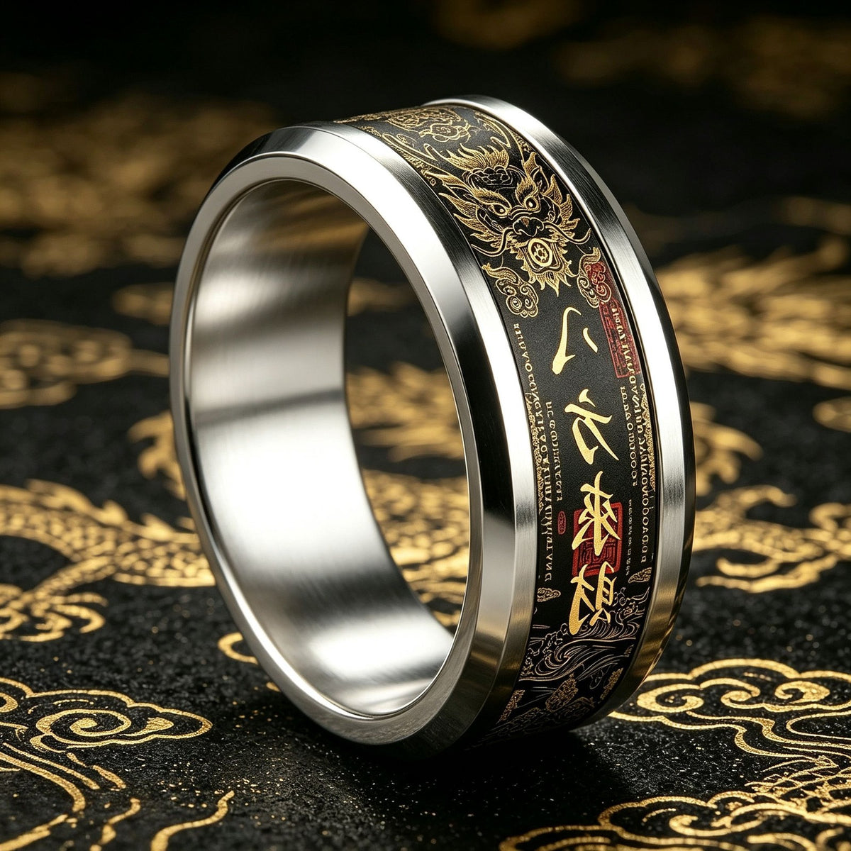 Dragon Octagonal Ring