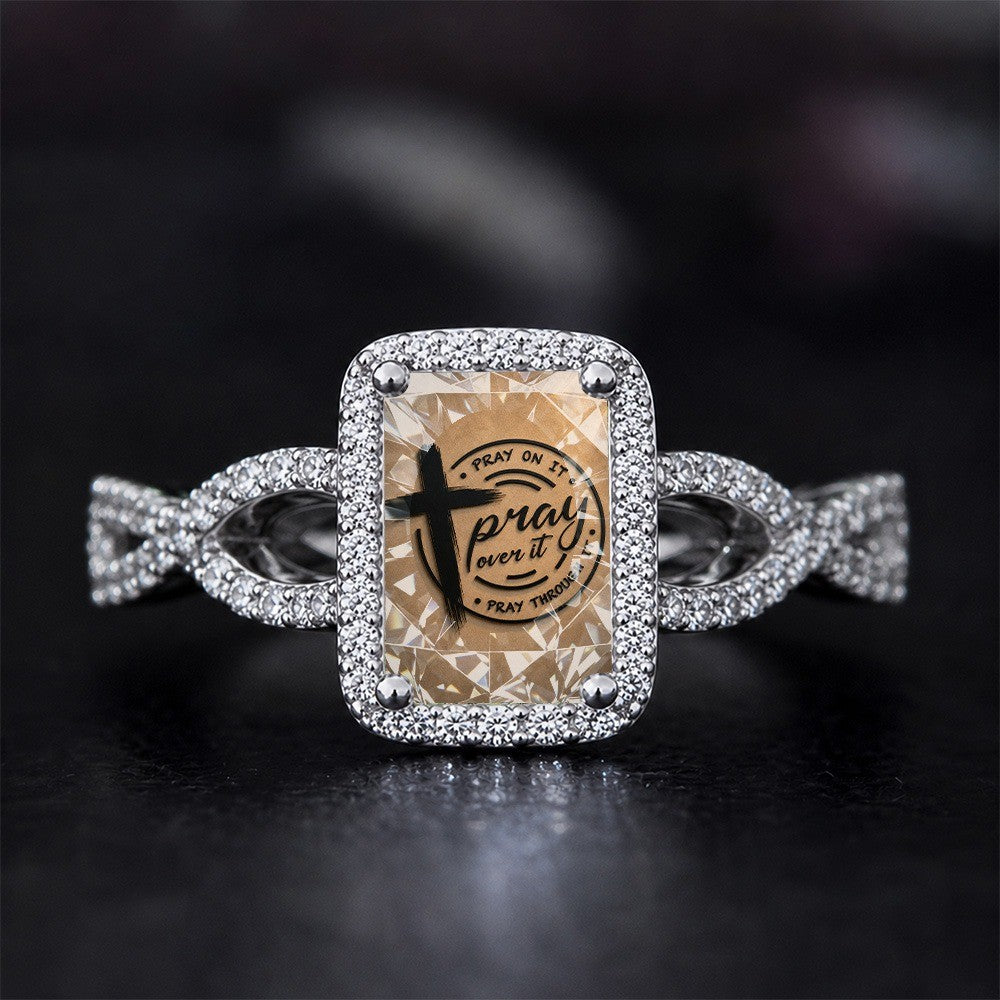 Pray Over It Square Ring