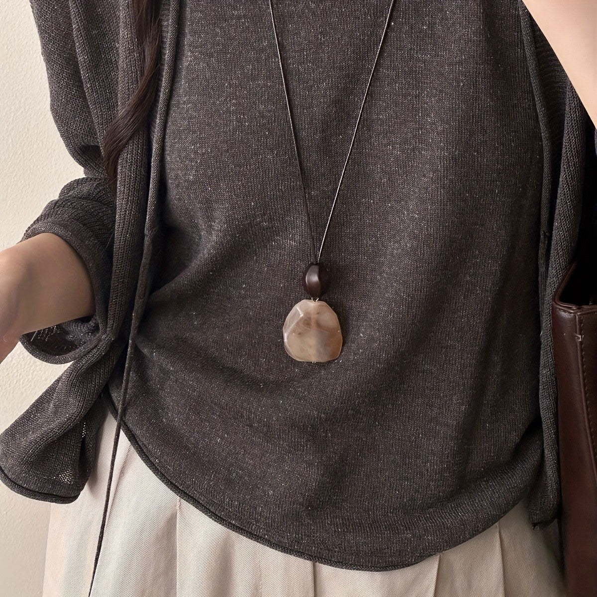 Ombre Resin Pendant Necklace