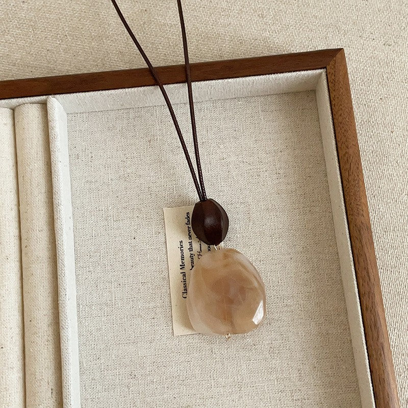 Ombre Resin Pendant Necklace