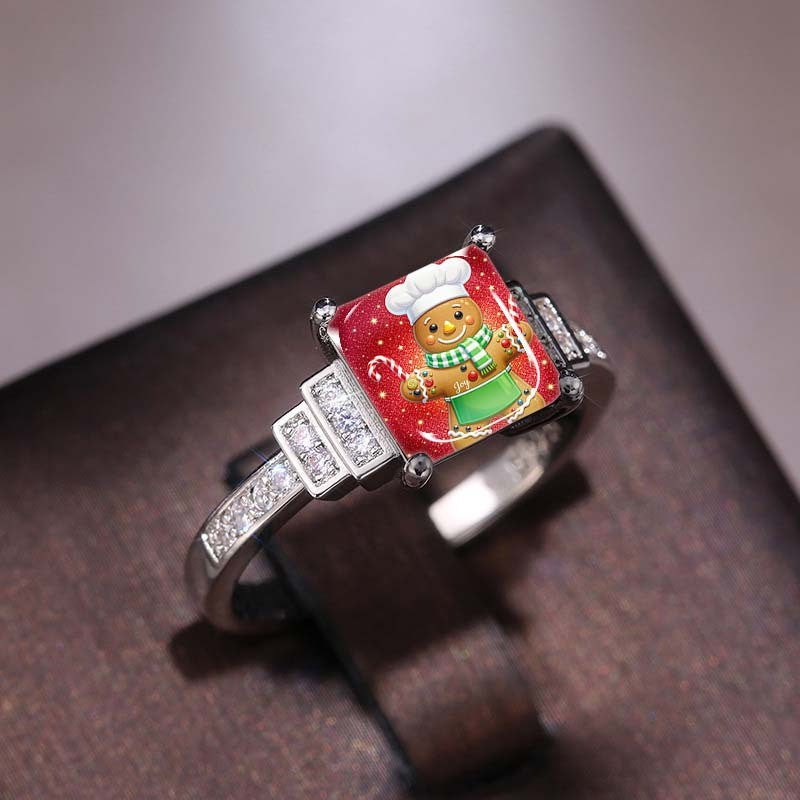Chef Gingerbread Square Ring