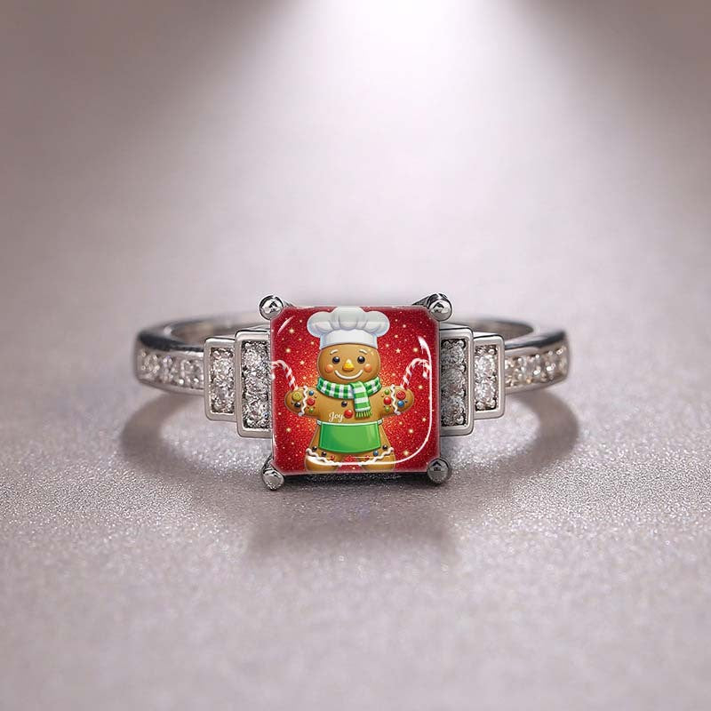 Chef Gingerbread Square Ring