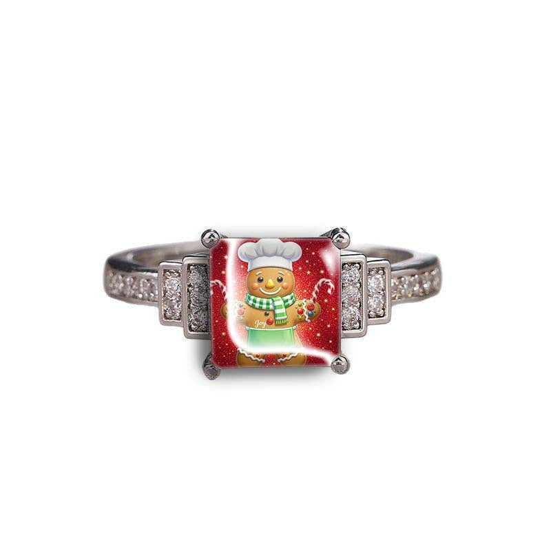Chef Gingerbread Square Ring