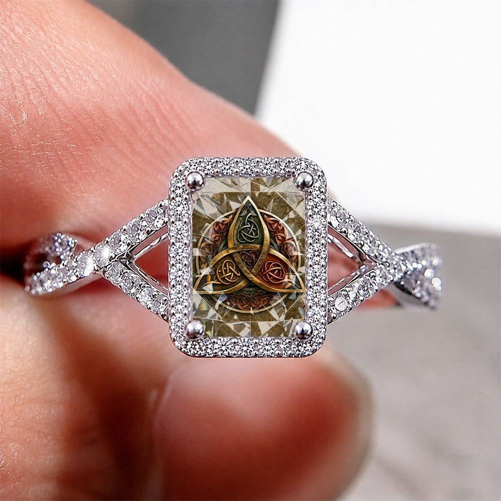 Celtic Trinity Square Ring