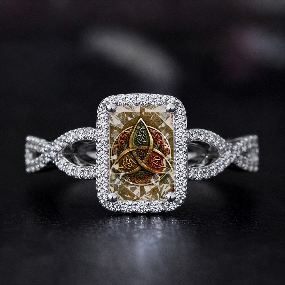 Celtic Trinity Square Ring