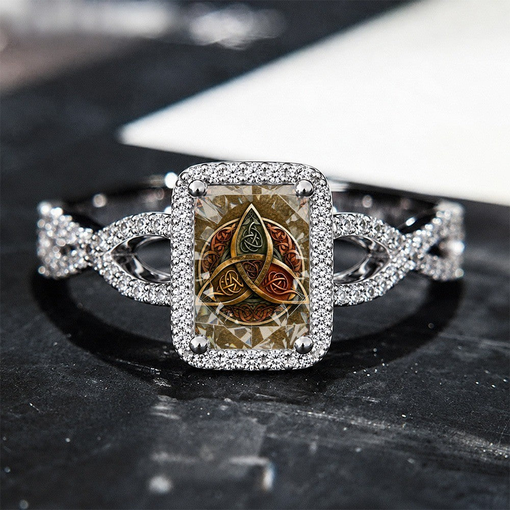 Celtic Trinity Square Ring