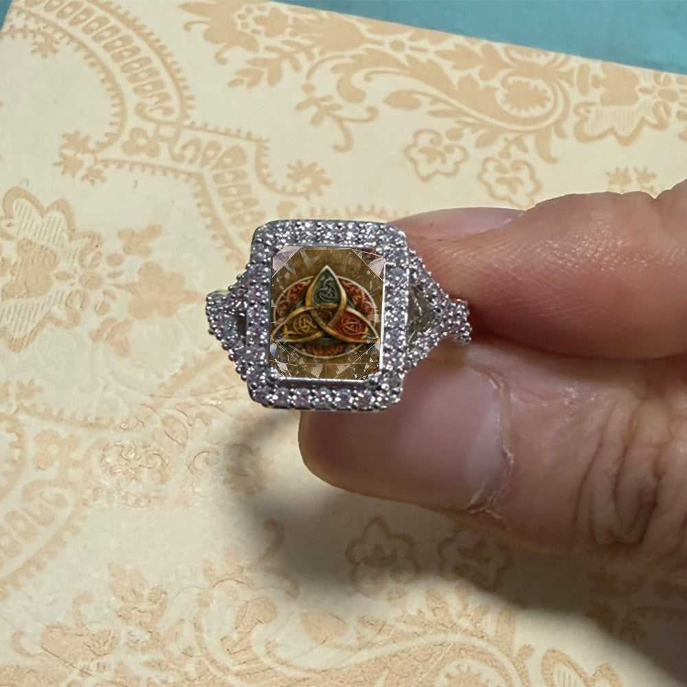 Celtic Trinity Square Ring