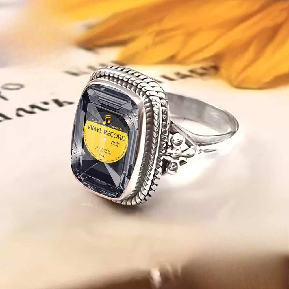 Vinyl Record Square Ring