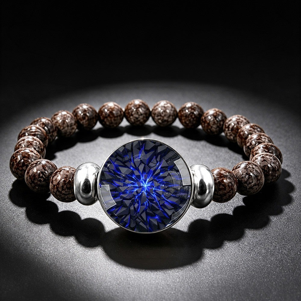 Blue Starburst Stone Bracelet