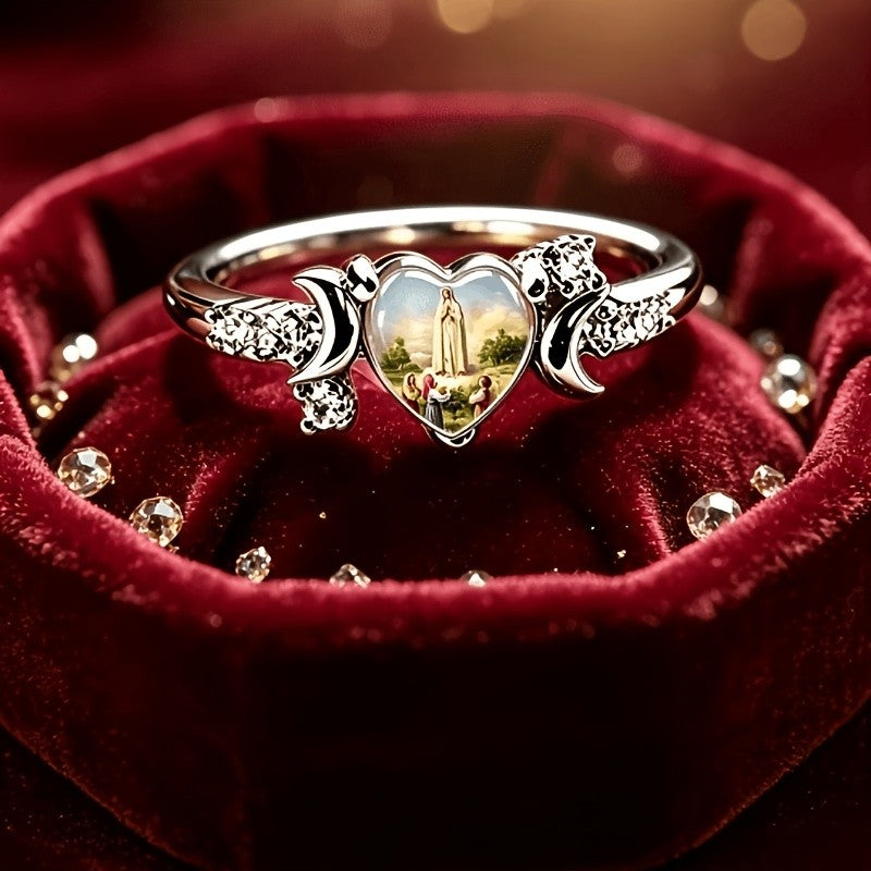 Religious Icon Heart Ring