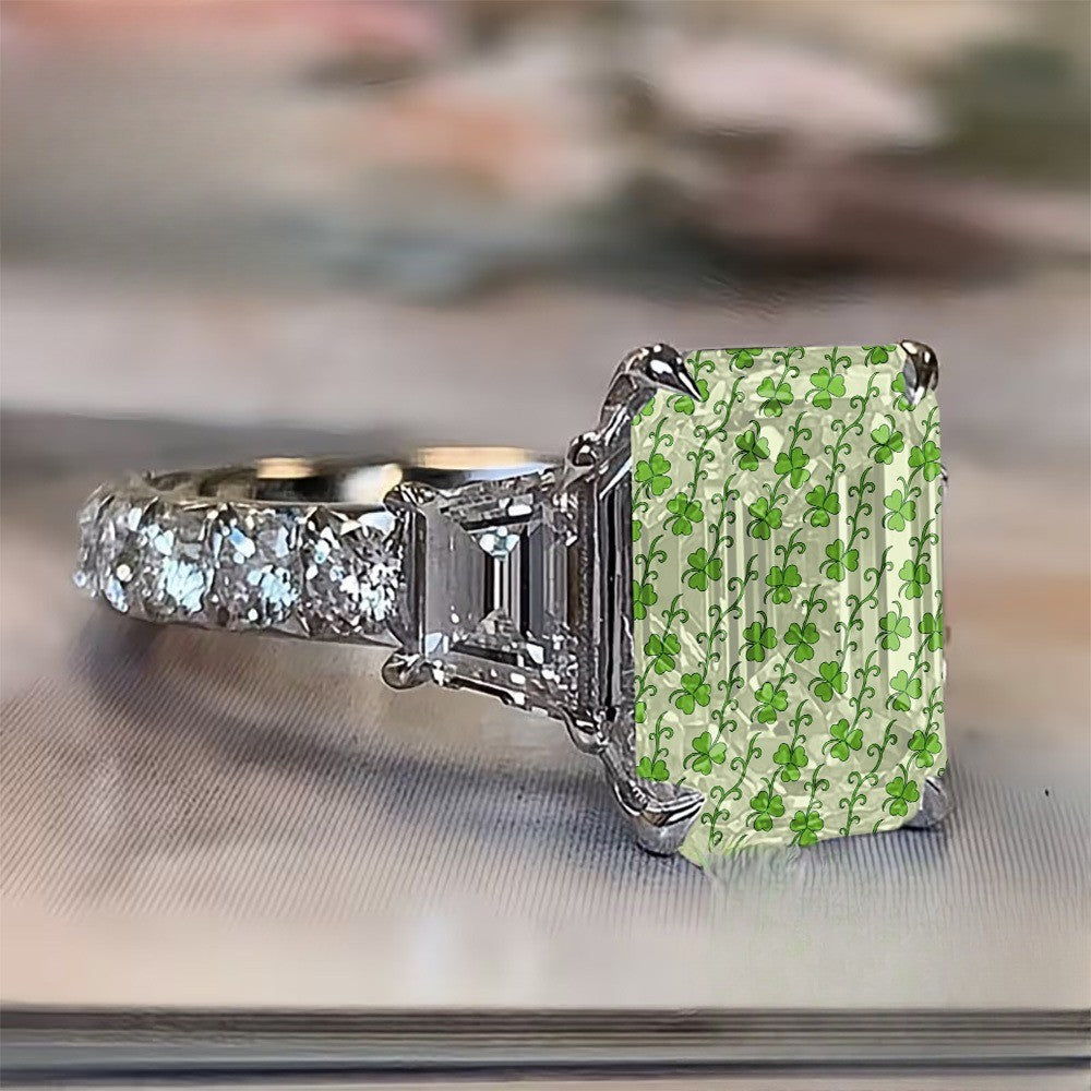 Square Clover Vine Ring