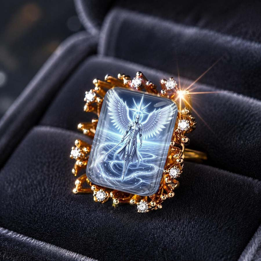 Radiant Angel Glass Ring