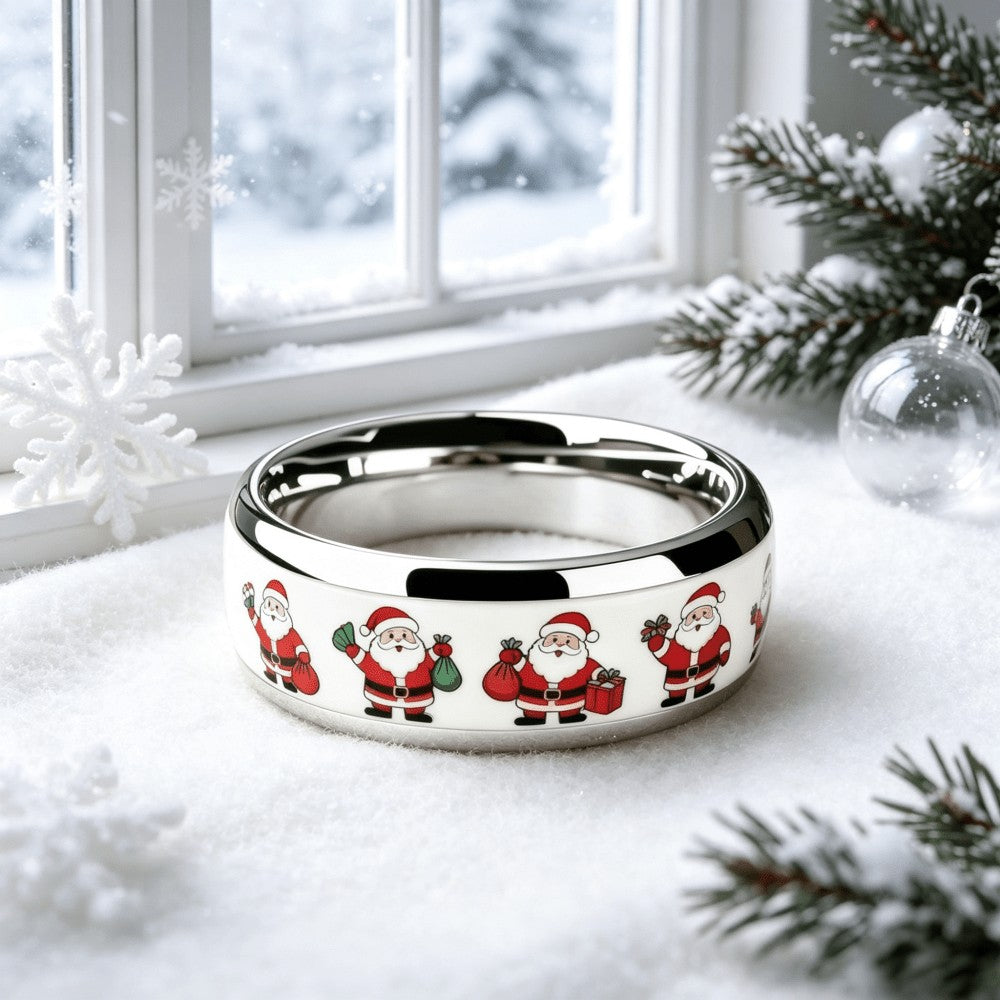 Santa Claus Pattern Ring