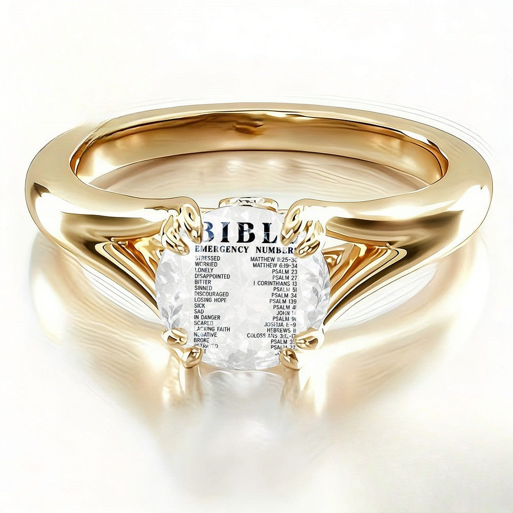 Bible Emergency Number Ring