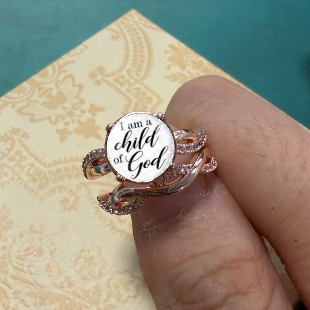 Faith Phrase Wrap Ring