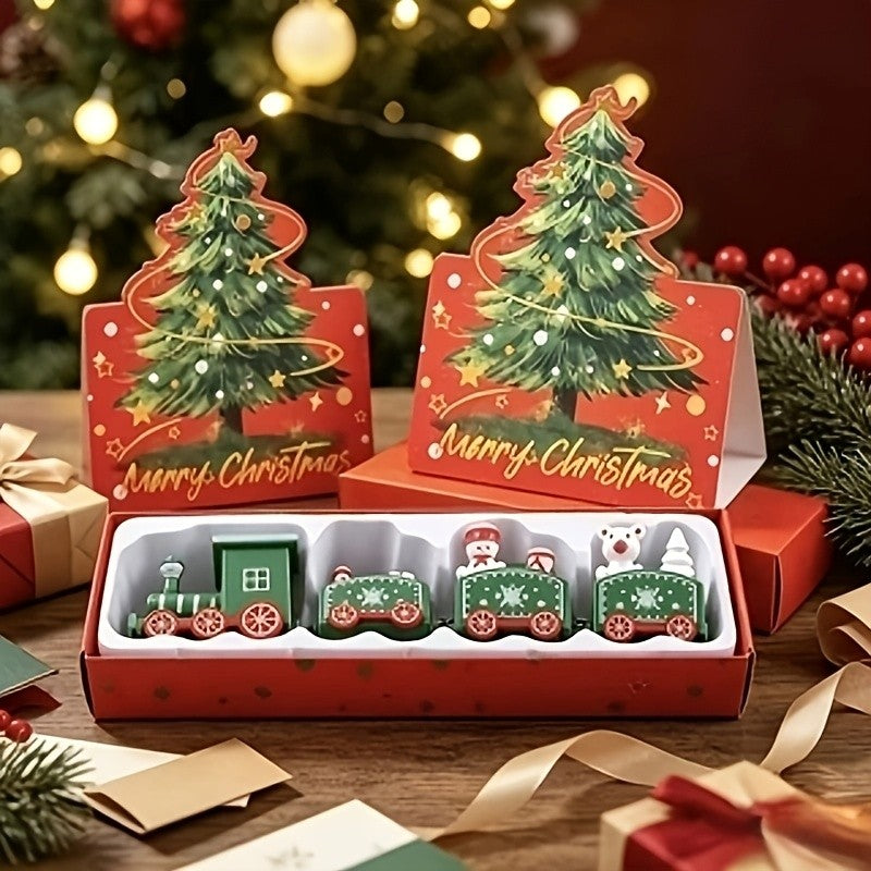 Christmas Train Ornament Set