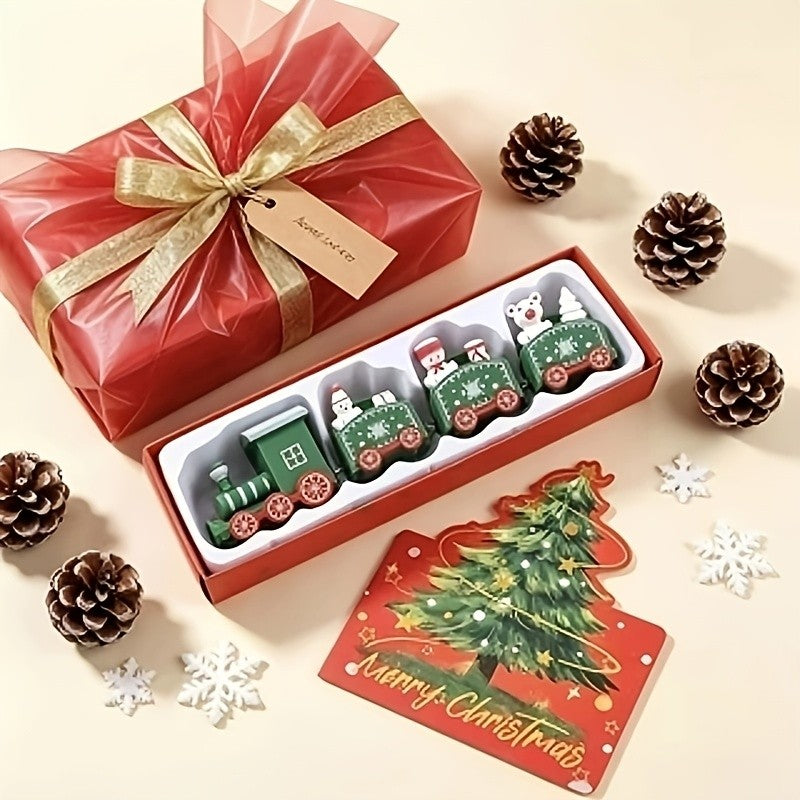 Christmas Train Ornament Set