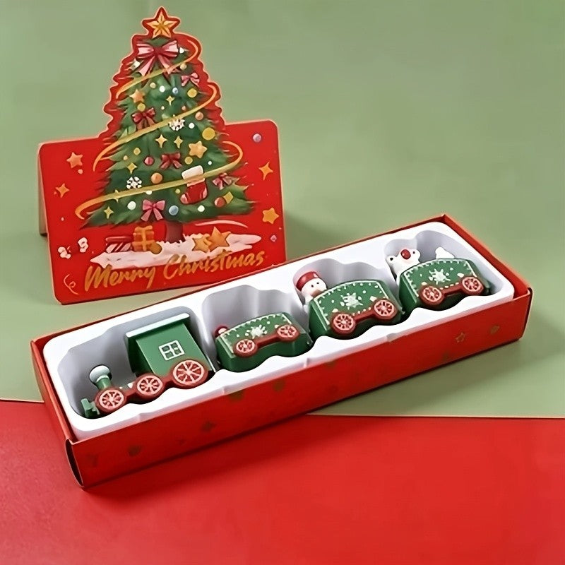 Christmas Train Ornament Set