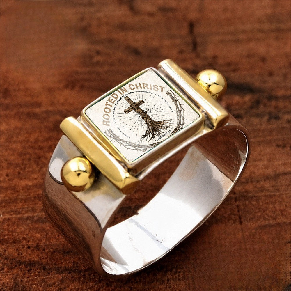 Rooted in Christ Square Ring