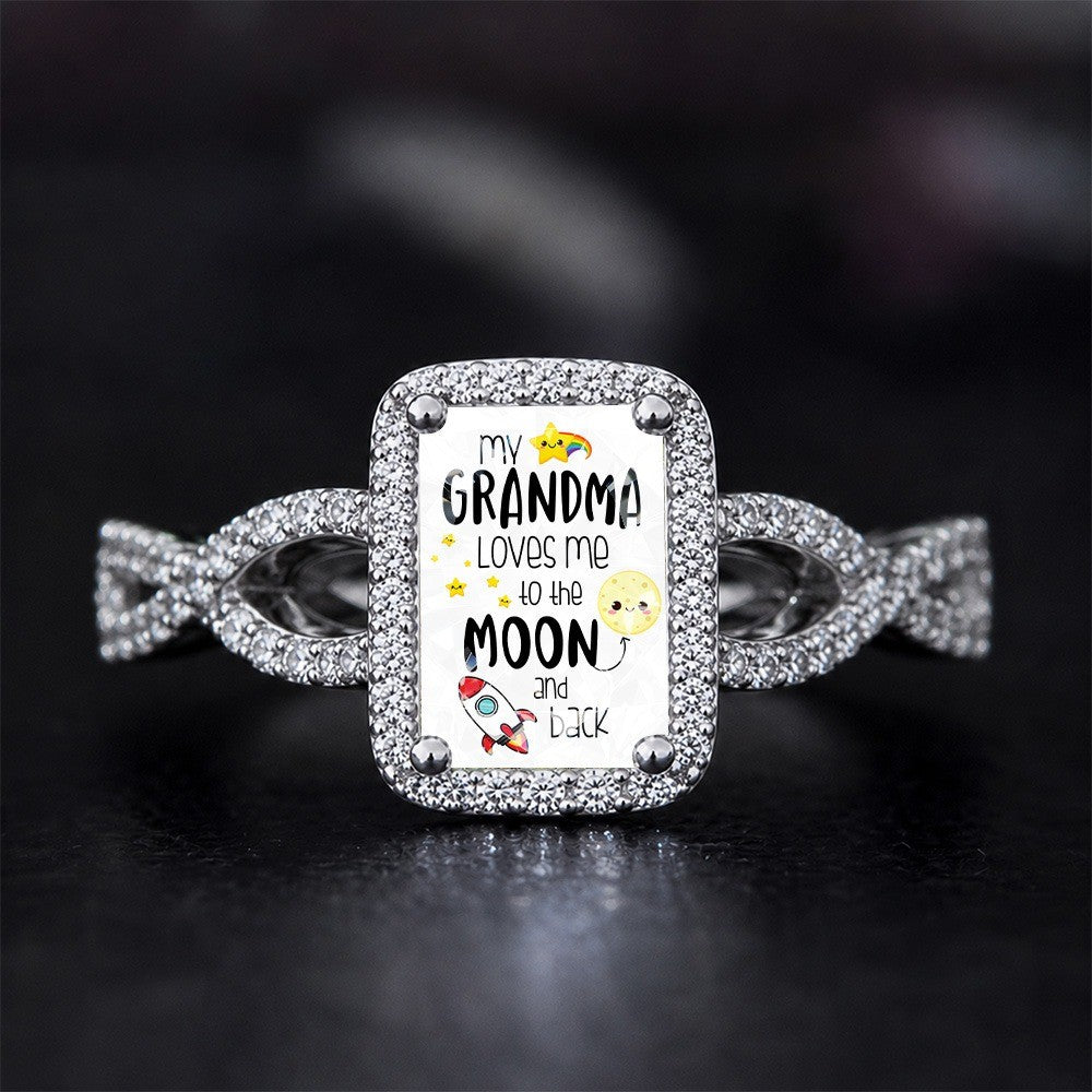 Grandma Moon & Stars Square Ring