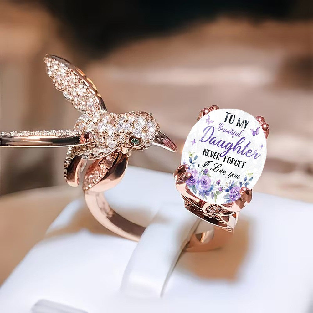 Daughter Message Bird Ring