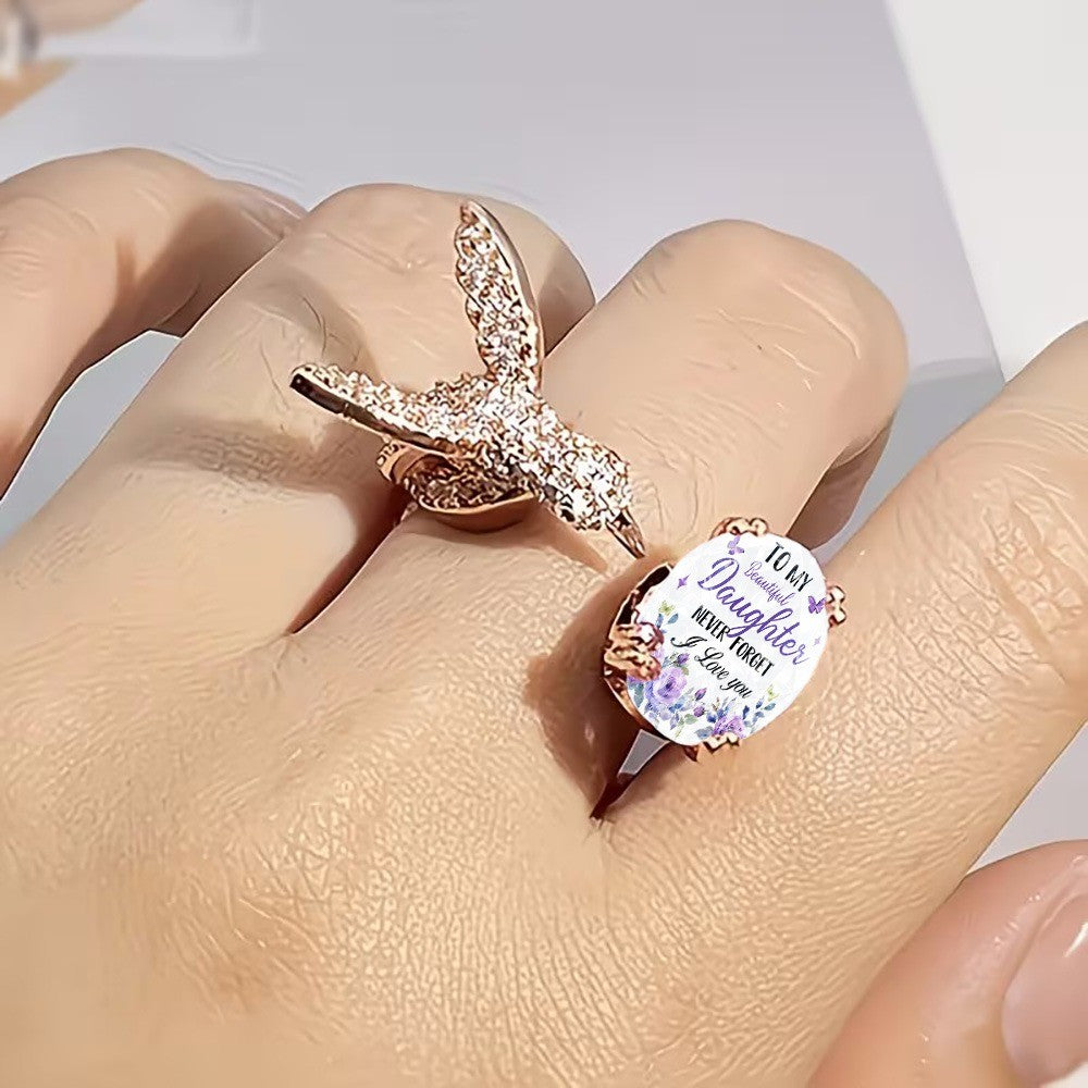 Daughter Message Bird Ring