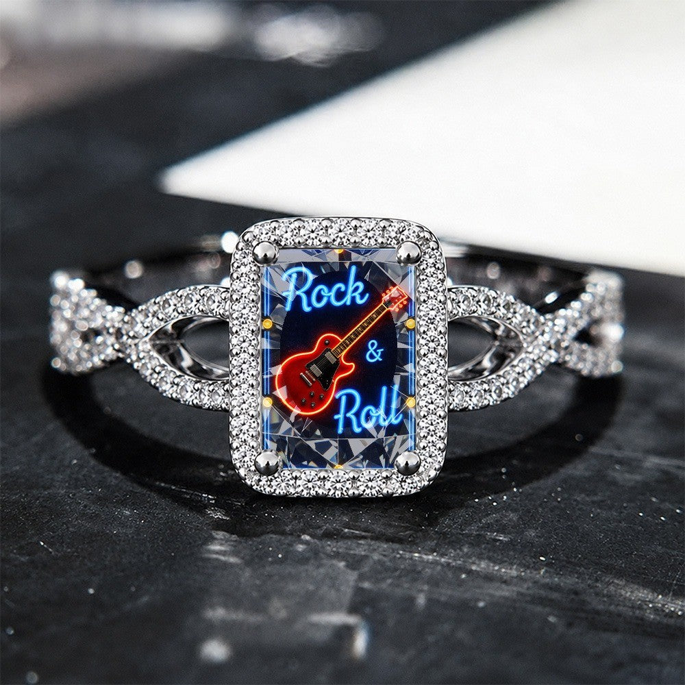 Rock & Roll Guitar Square Ring