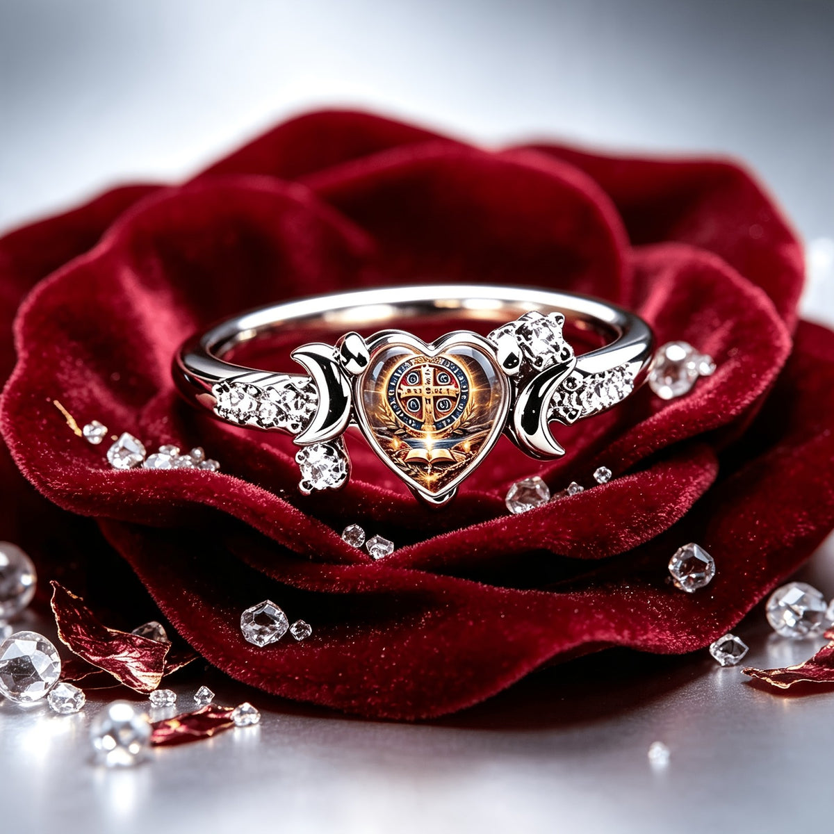 St. Benedict Heart Ring