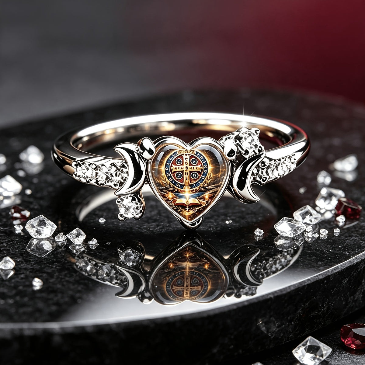 St. Benedict Heart Ring