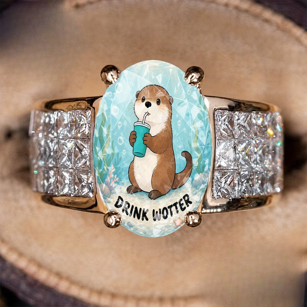 Otter Oval Statement Ring