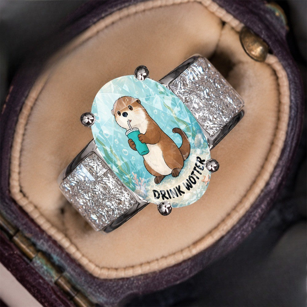 Otter Oval Statement Ring