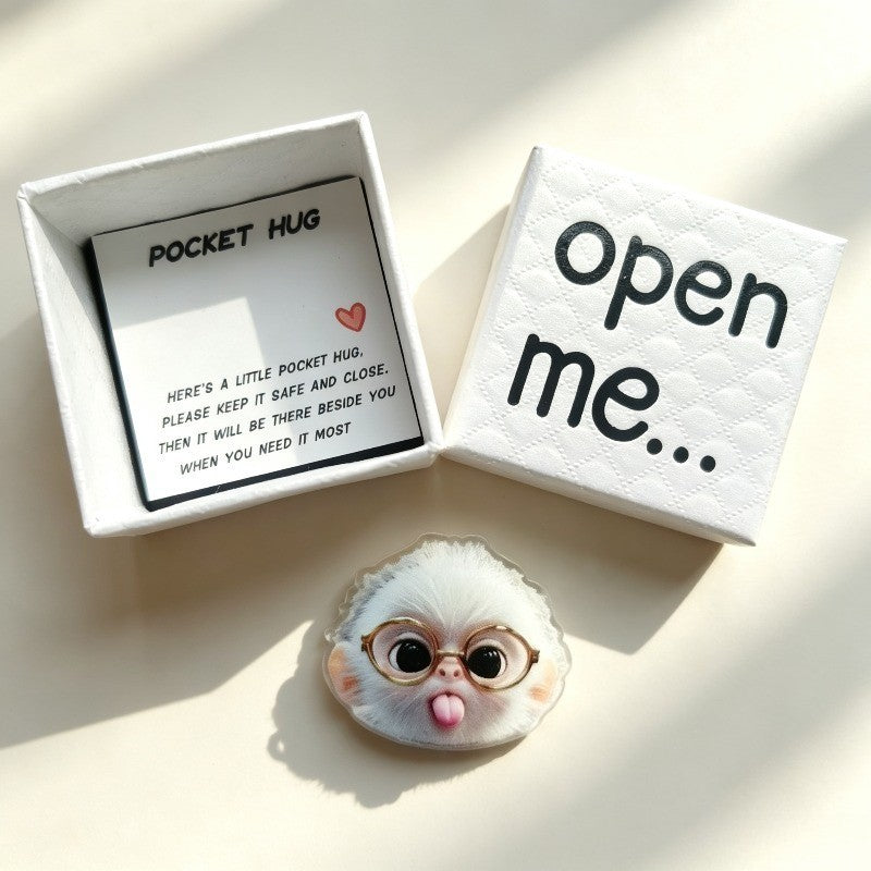 Pocket Hug Acrylic Pin