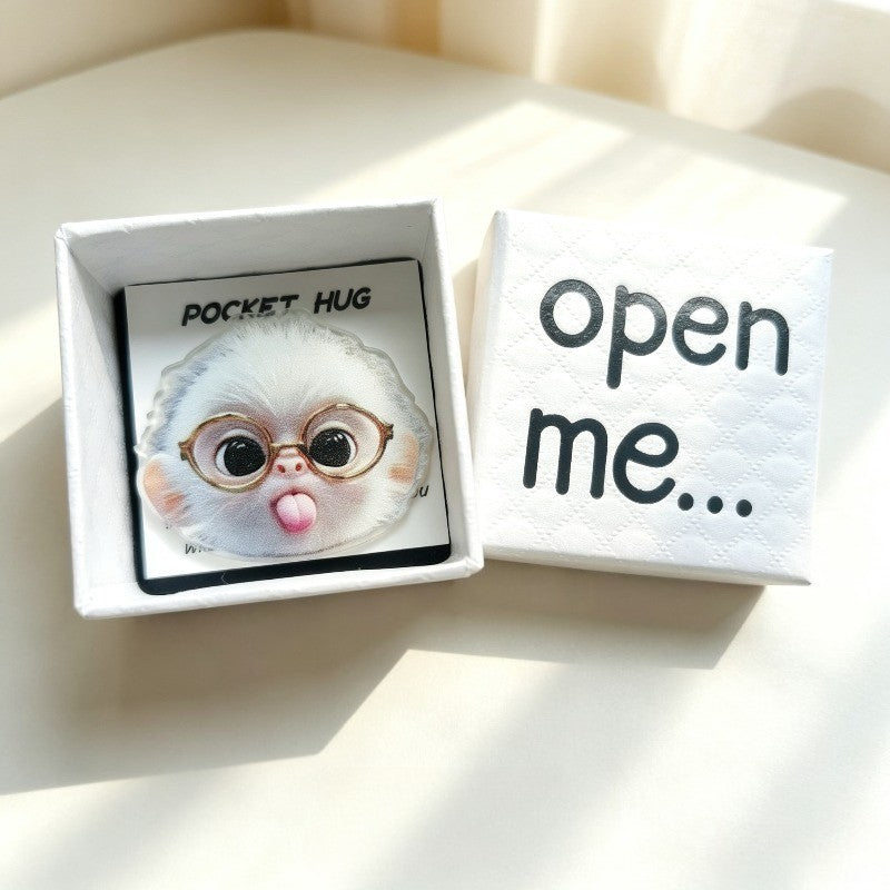 Pocket Hug Acrylic Pin