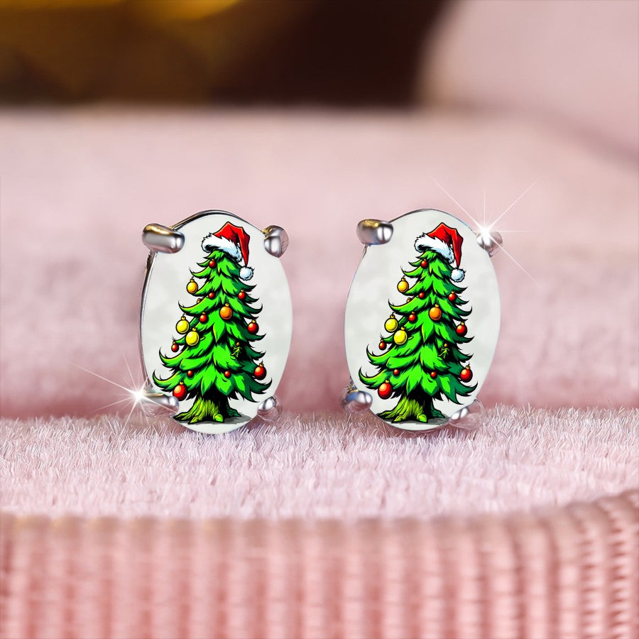 Christmas Tree Stud Earrings
