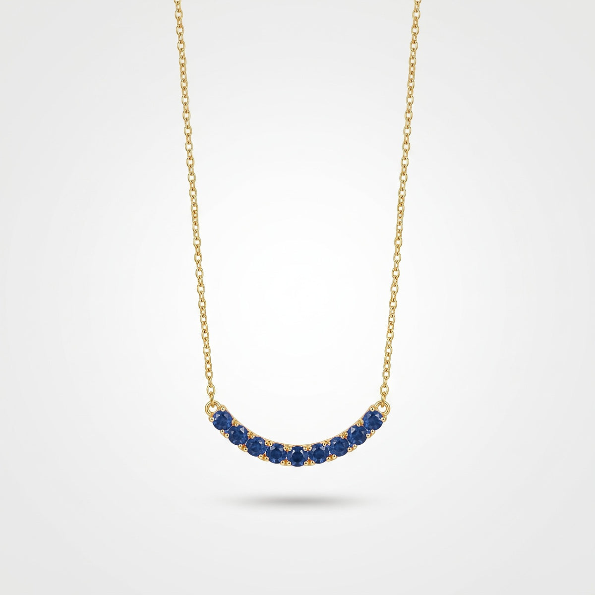 Colorful Arc Zircon Necklace