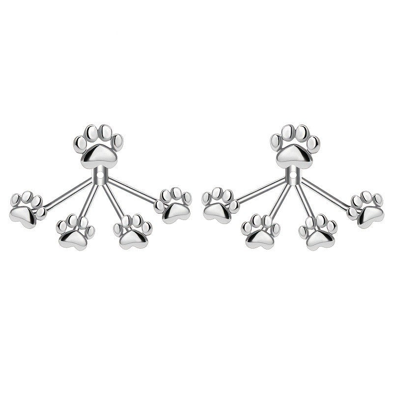 Paw Print Cluster Earrings