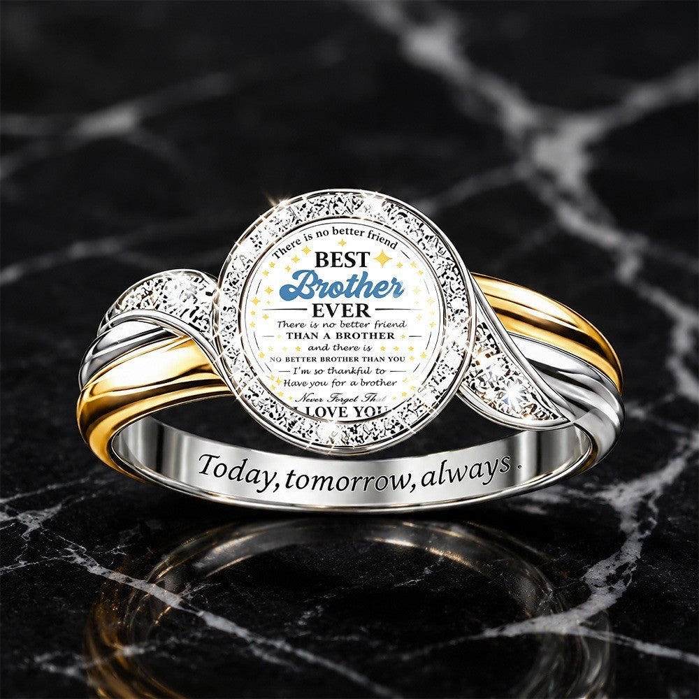 Best Brother Message Ring