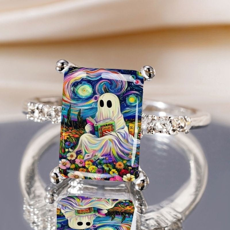 Starry Night Ghost Reading Ring
