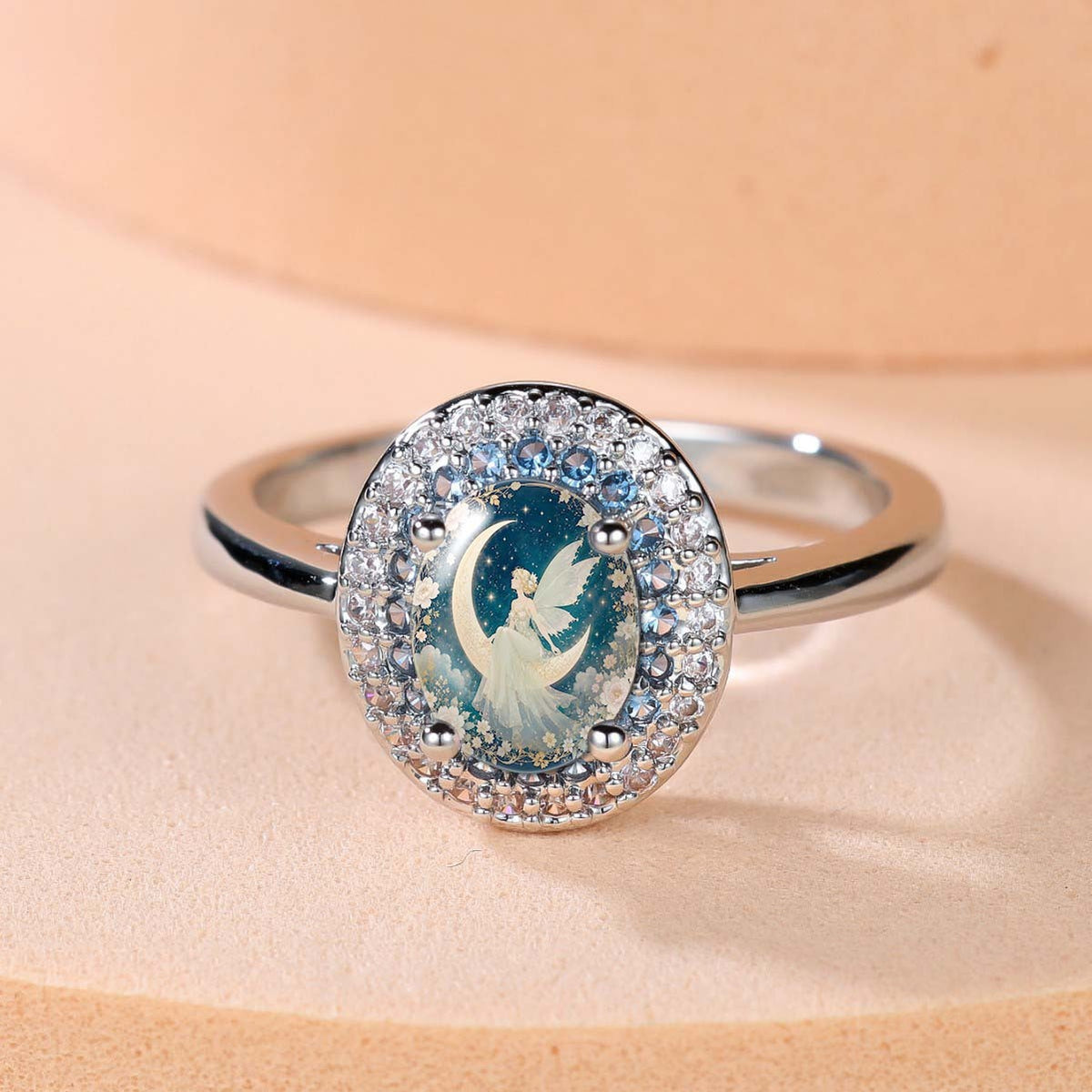 Moon Fairy Crystal Ring