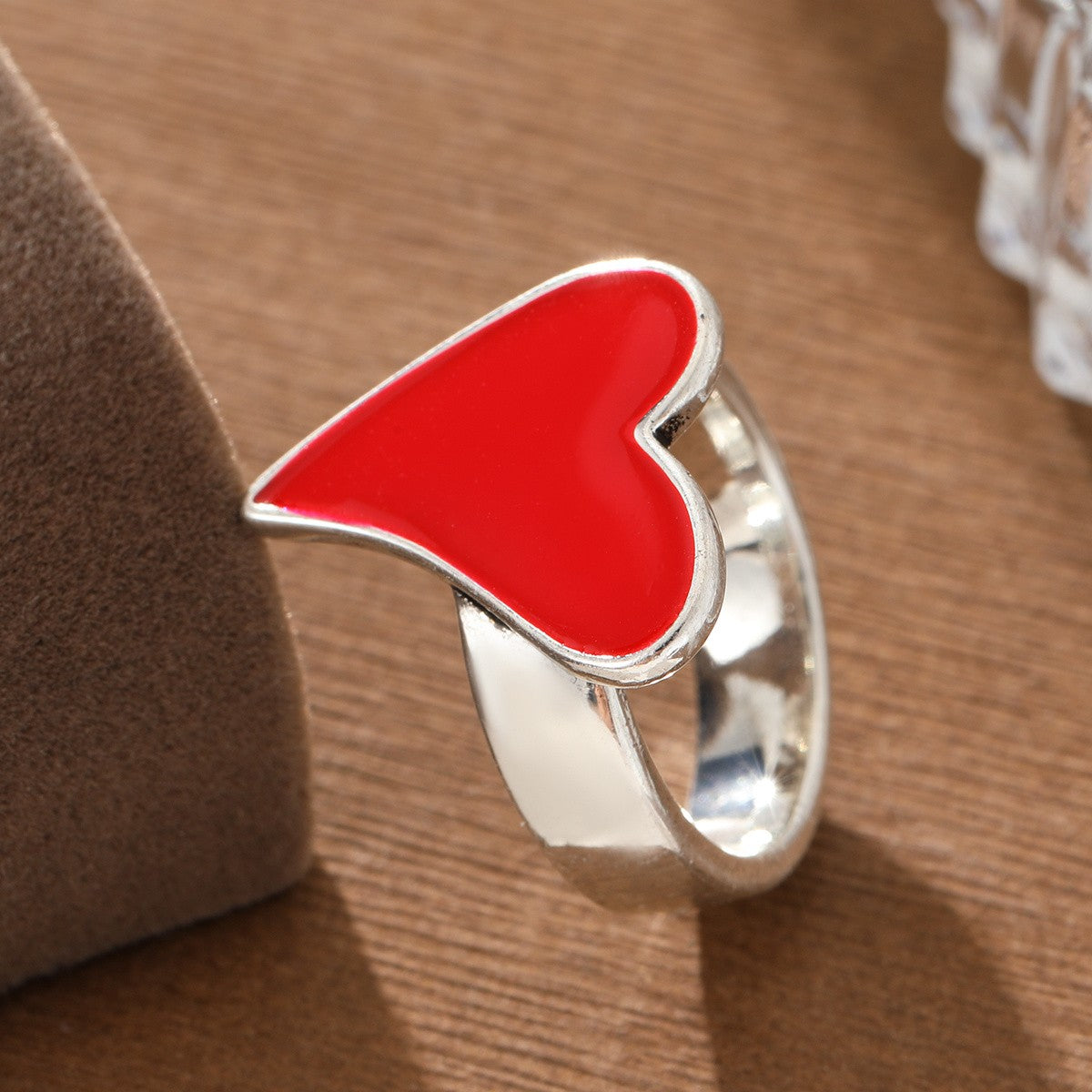 Red Heart Statement Ring