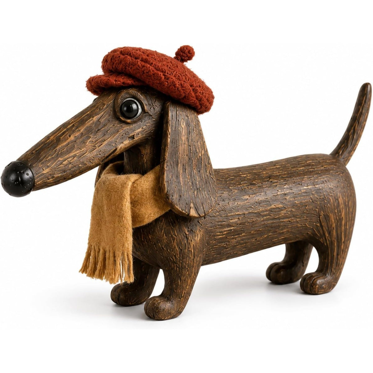 Rustic Dachshund Figurine