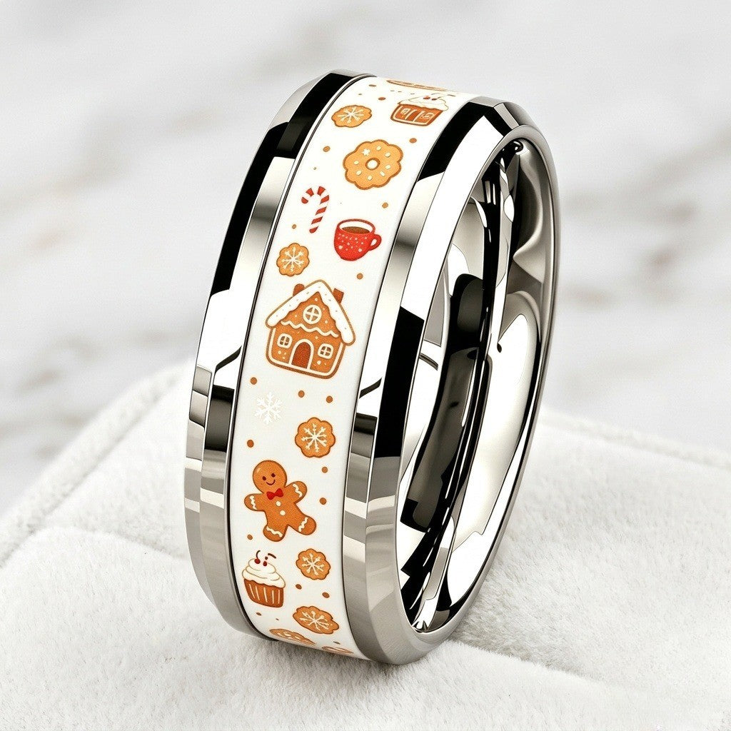 Holiday Cookie Band Ring