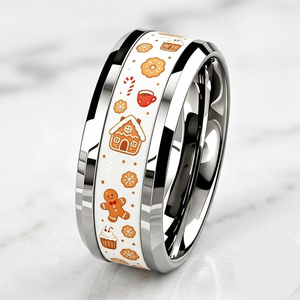 Holiday Cookie Band Ring