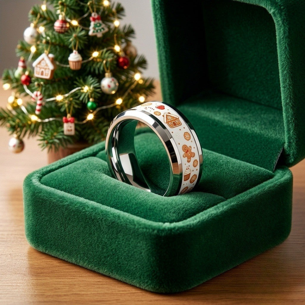 Holiday Cookie Band Ring
