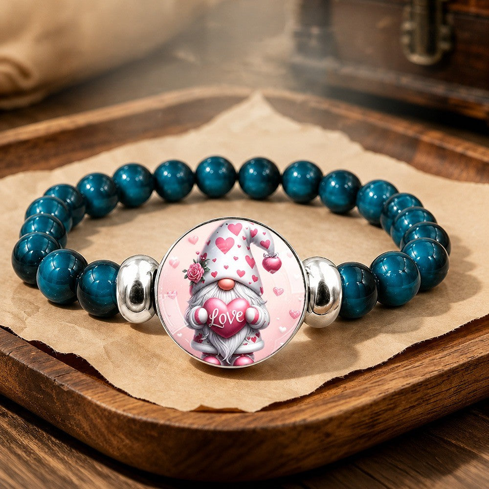 Love Gnome Bead Bracelet