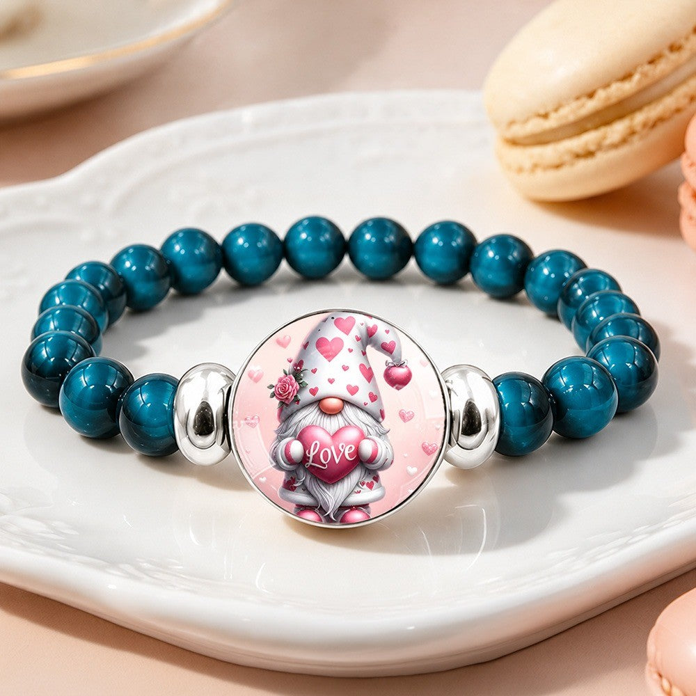 Love Gnome Bead Bracelet