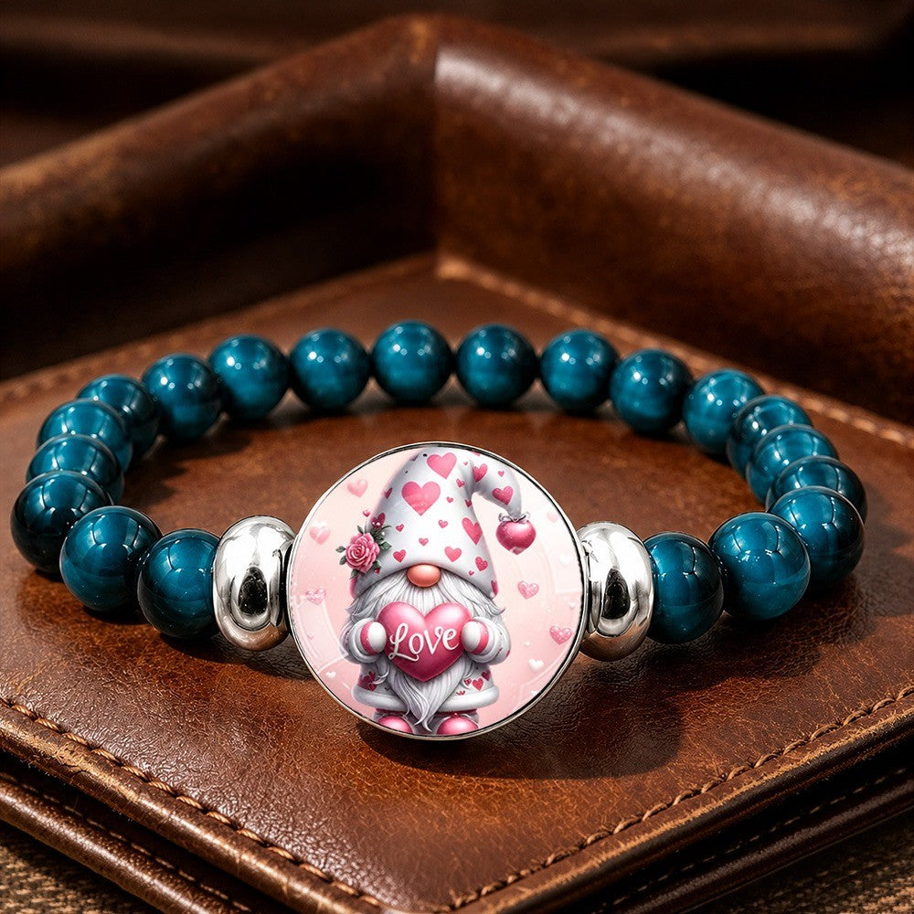 Love Gnome Bead Bracelet
